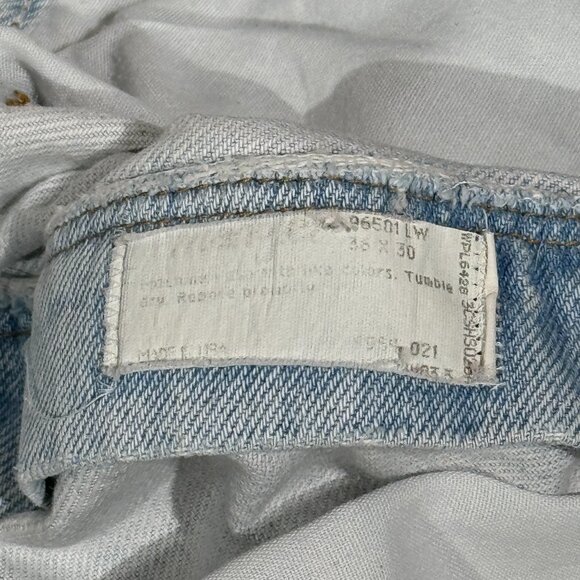 34w 80s USA Vintage Wrangler Trashed Jeans - Picture 5 of 9